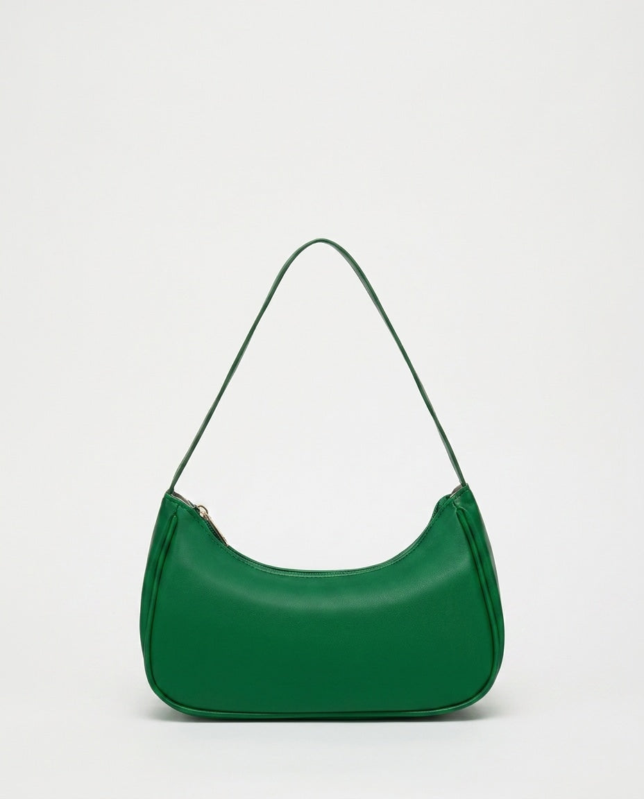 Zip-Top Crescent Mini Handbag