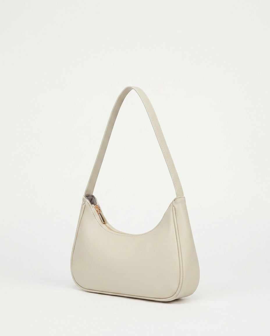 Zip-Top Crescent Mini Handbag