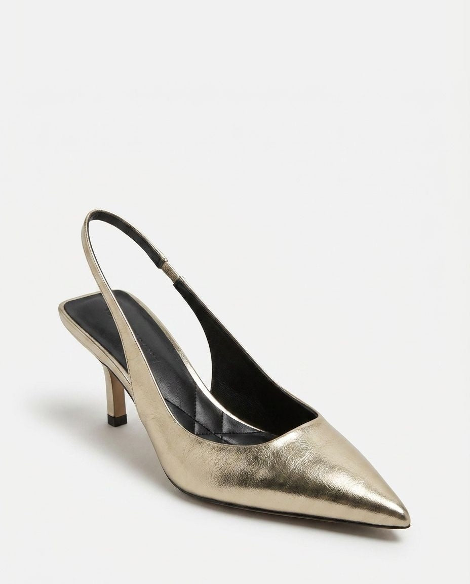 Pointed Toe Slingback Heels