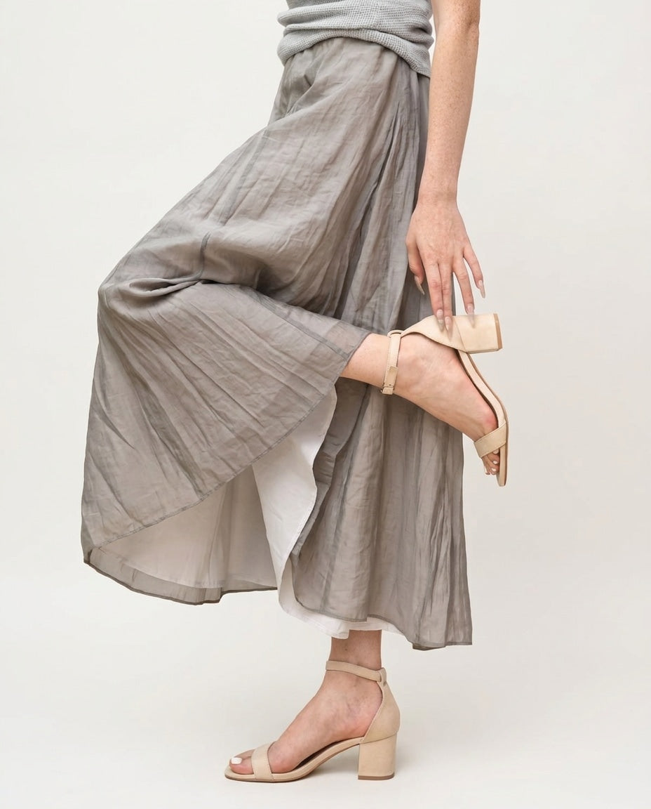 Buckle Ankle Strap Block Heel Sandals