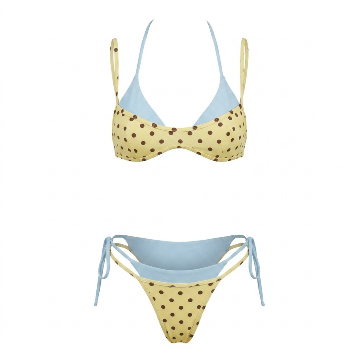 Double Strap Tie-Side Bikini Set