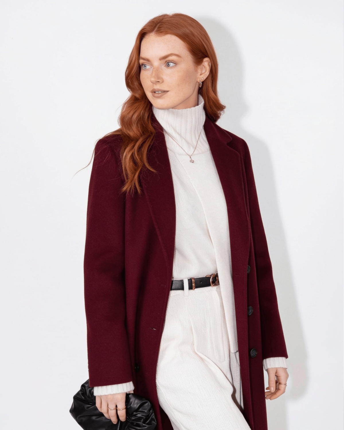 Notch Lapel Single-Breasted Maxi Coat