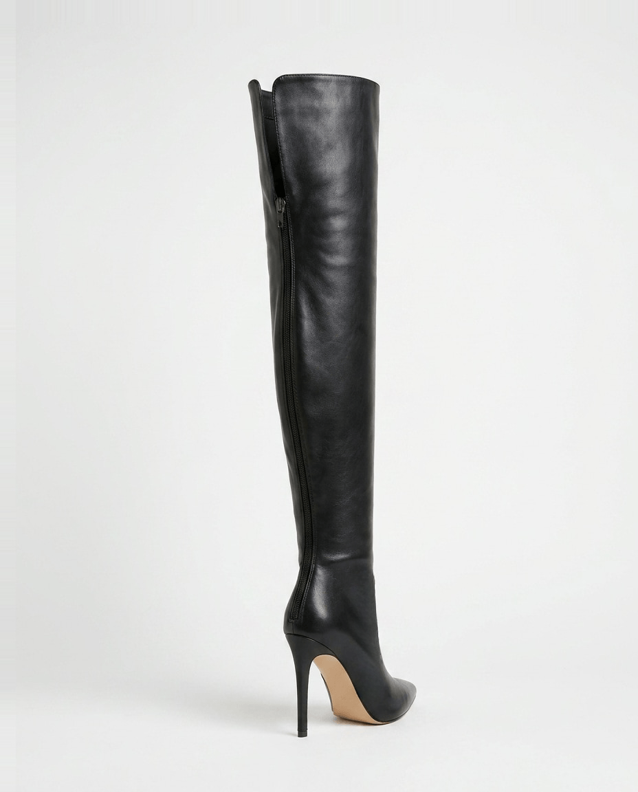 Pointed Toe Stiletto Thigh-High Boots