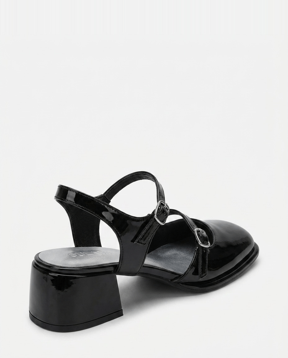 Buckle Strap Slingback Mary Jane Heels
