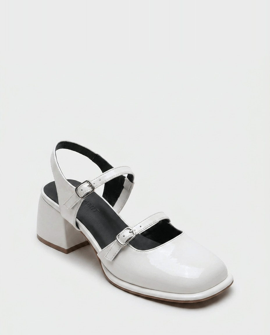 Buckle Strap Slingback Mary Jane Heels