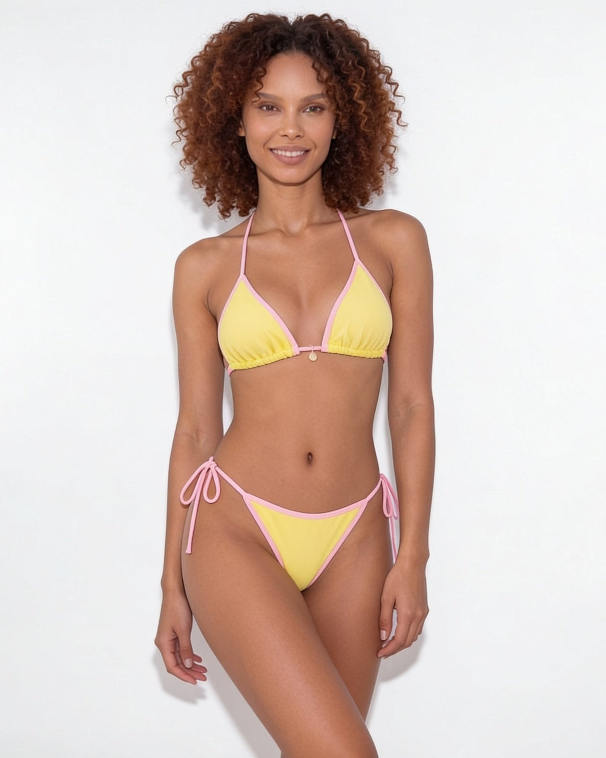 Contrast Binding Triangle Bikini