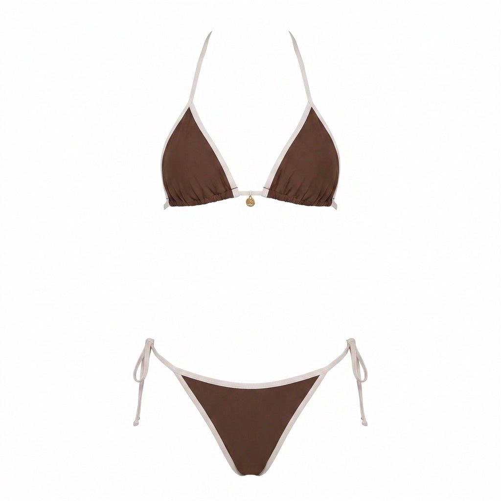 Contrast Binding Triangle Bikini