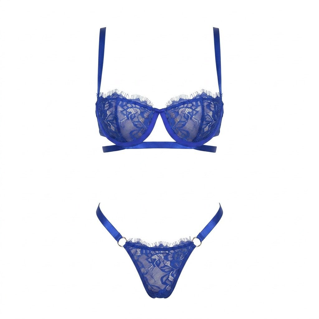 Eyelash Lace Balconette Set