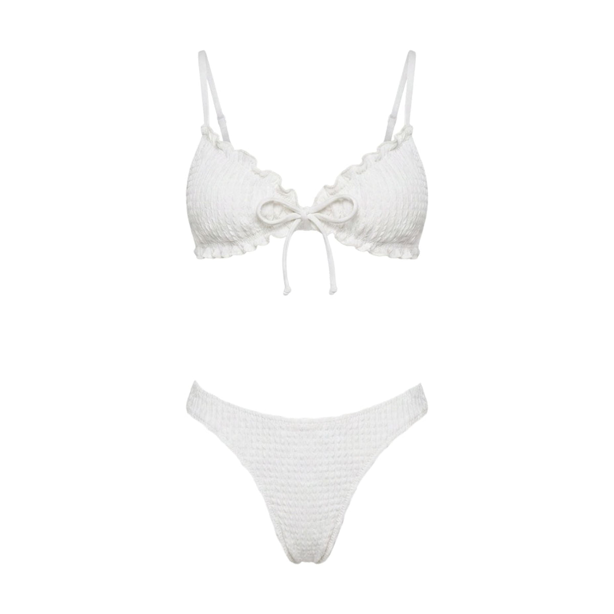 Gingham Frill Bikini Set