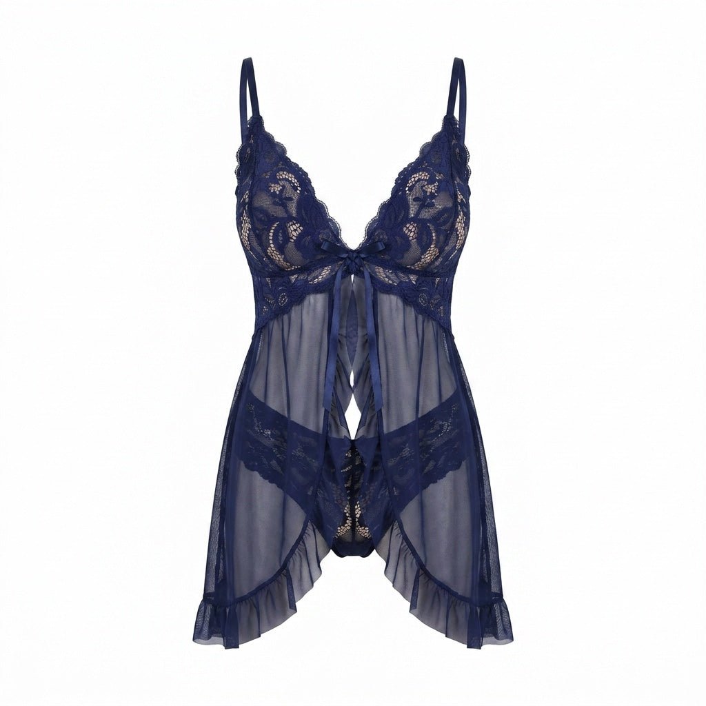 Lace Cup Mesh Babydoll