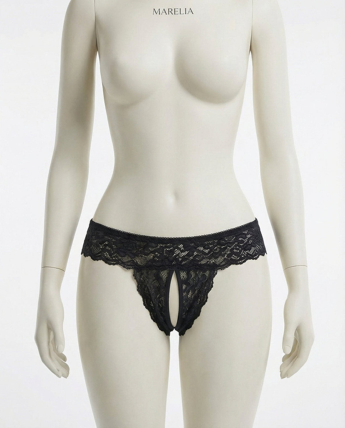 Lace Open Crotch Brief