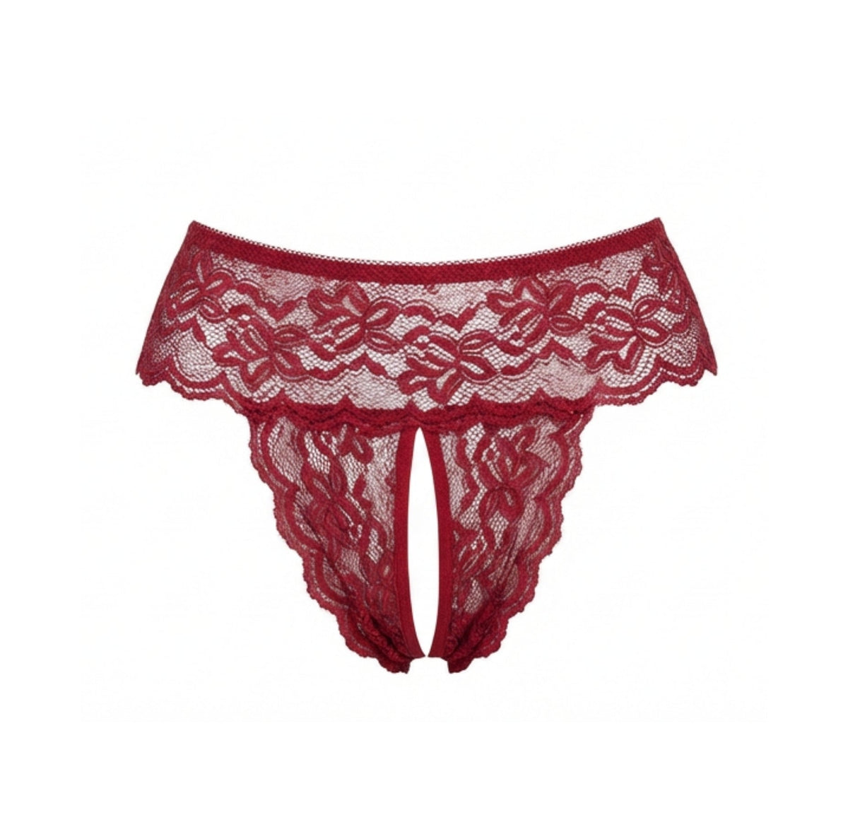 Lace Open Crotch Brief