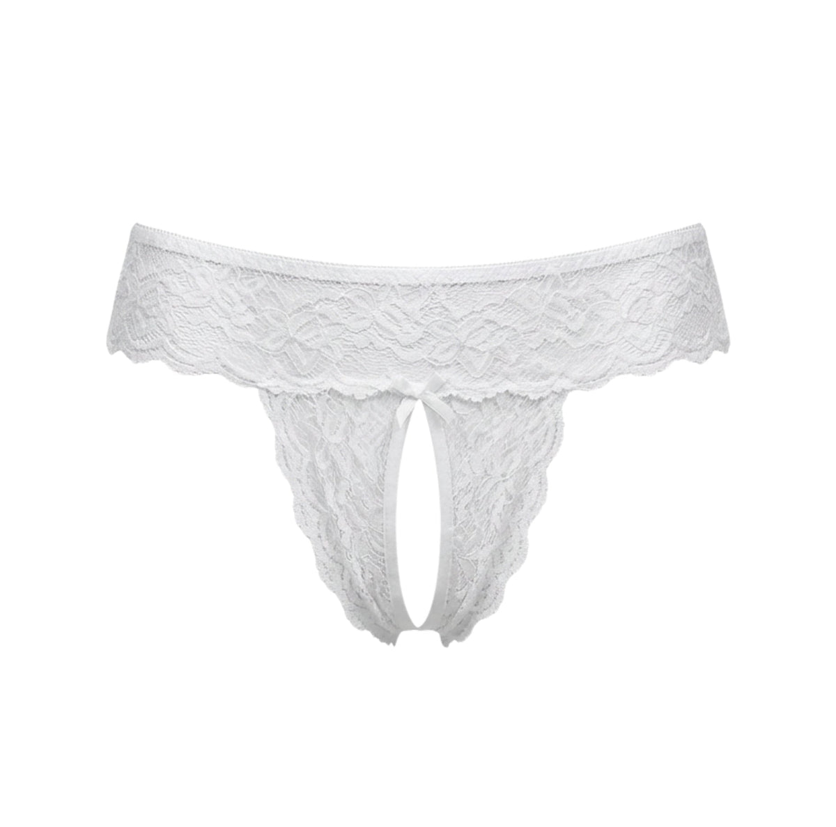 Lace Open Crotch Brief