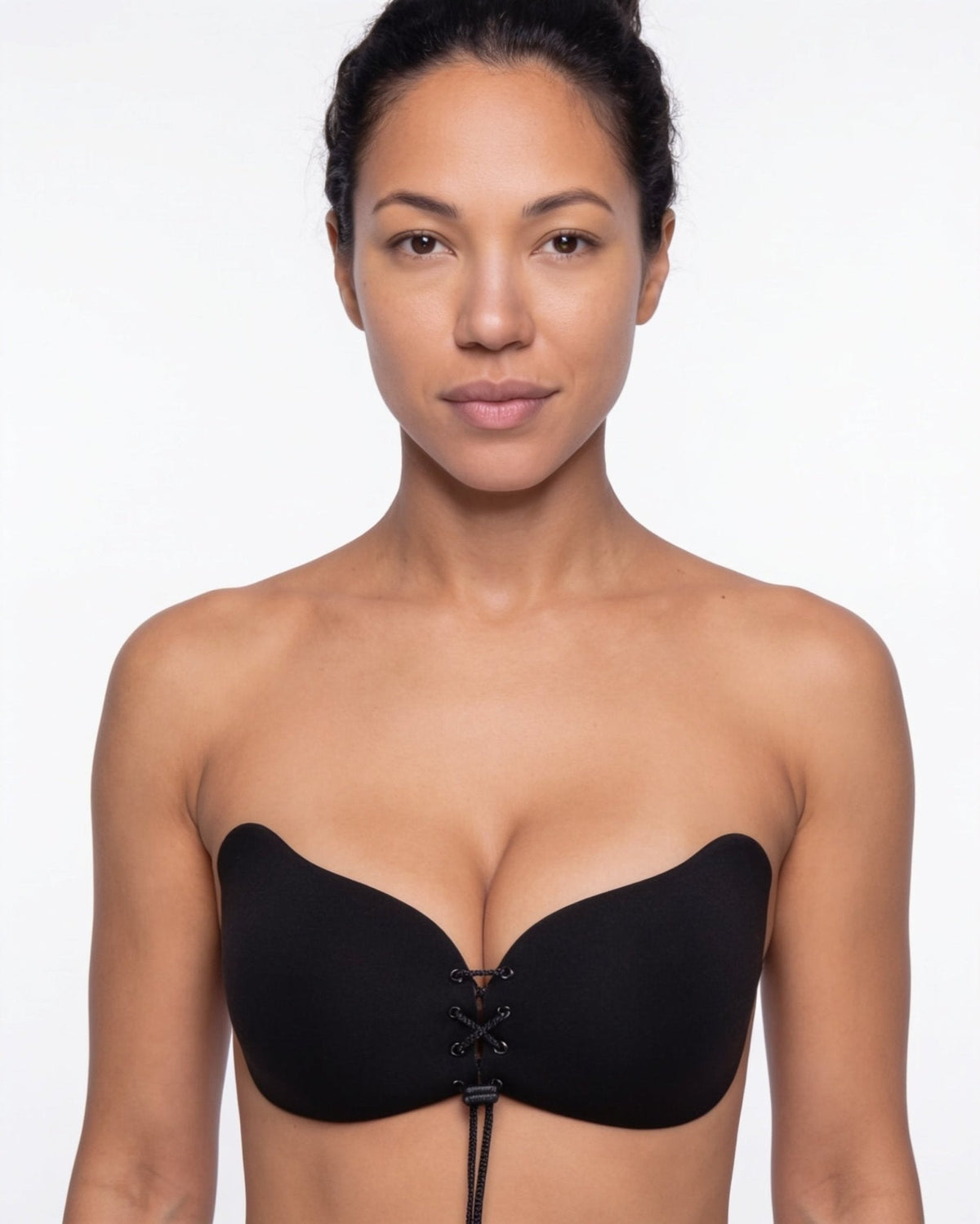 Lace-Up Adhesive Push-Up Bra