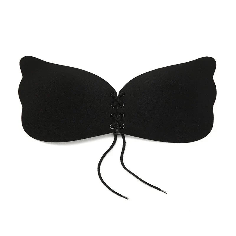 Lace-Up Adhesive Push-Up Bra