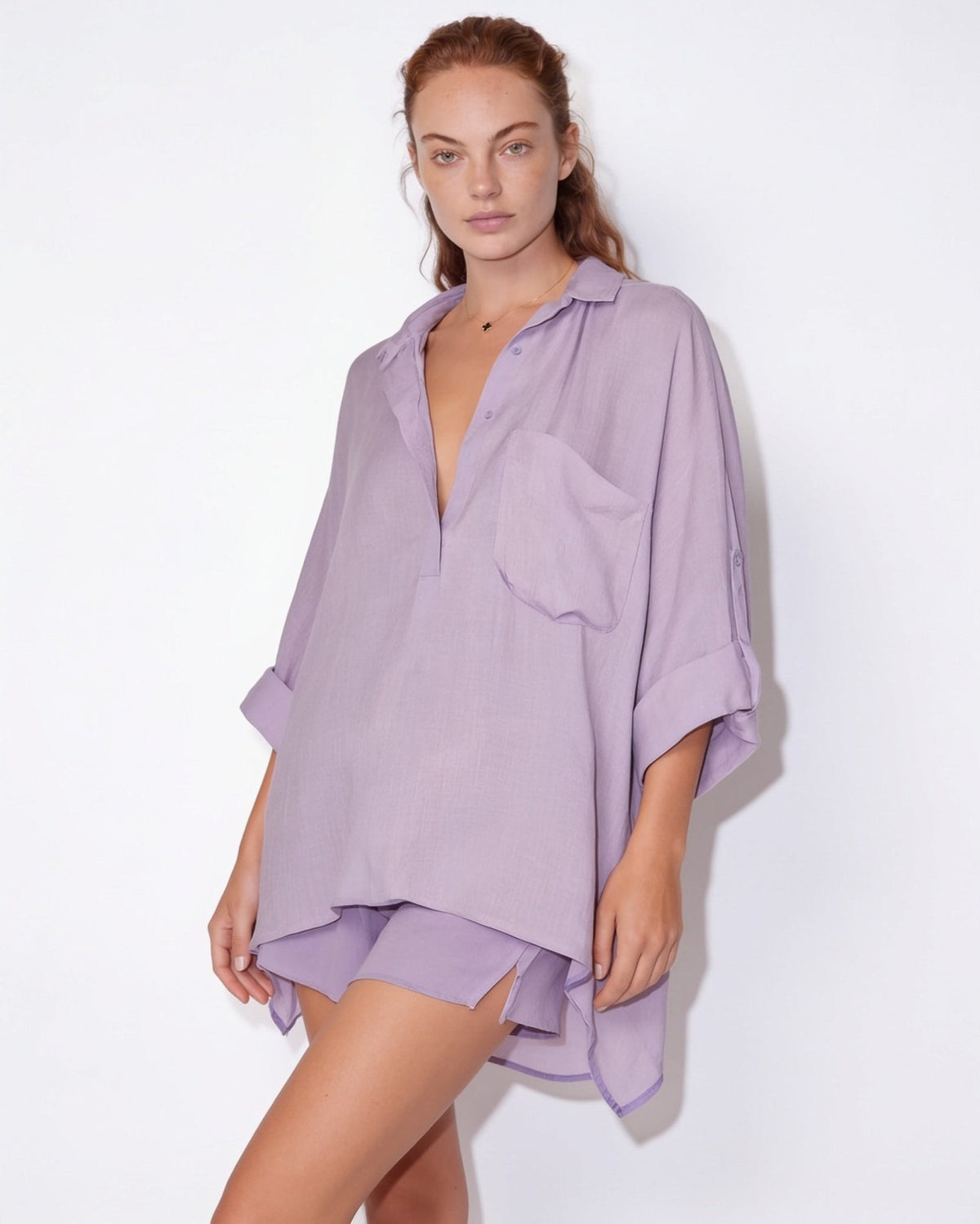 Oversized Linen Shirt Co-ord