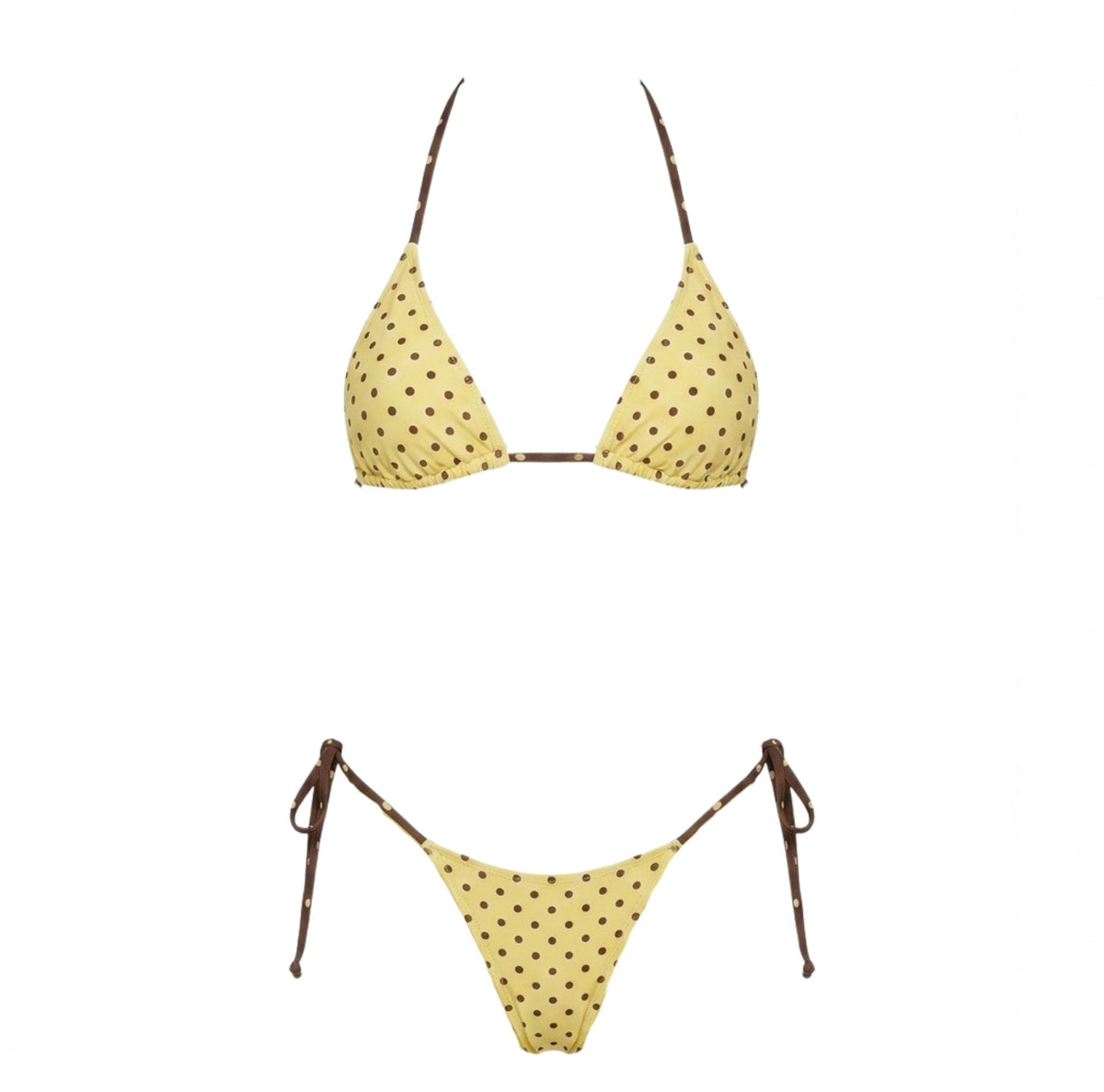 Polka Dot Triangle Bikini Set
