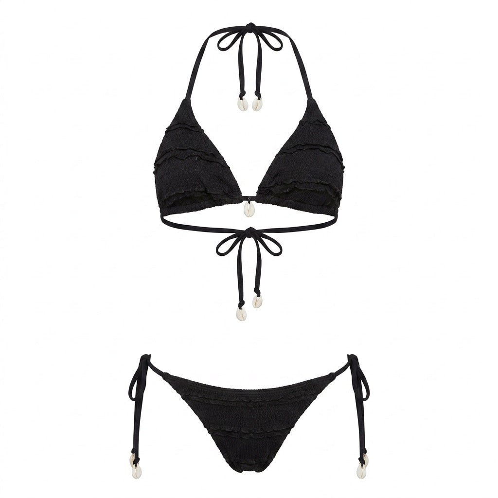 Ruffle Triangle Bikini Set