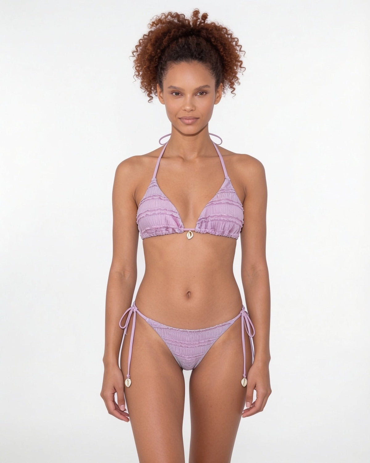 Ruffle Triangle Bikini Set