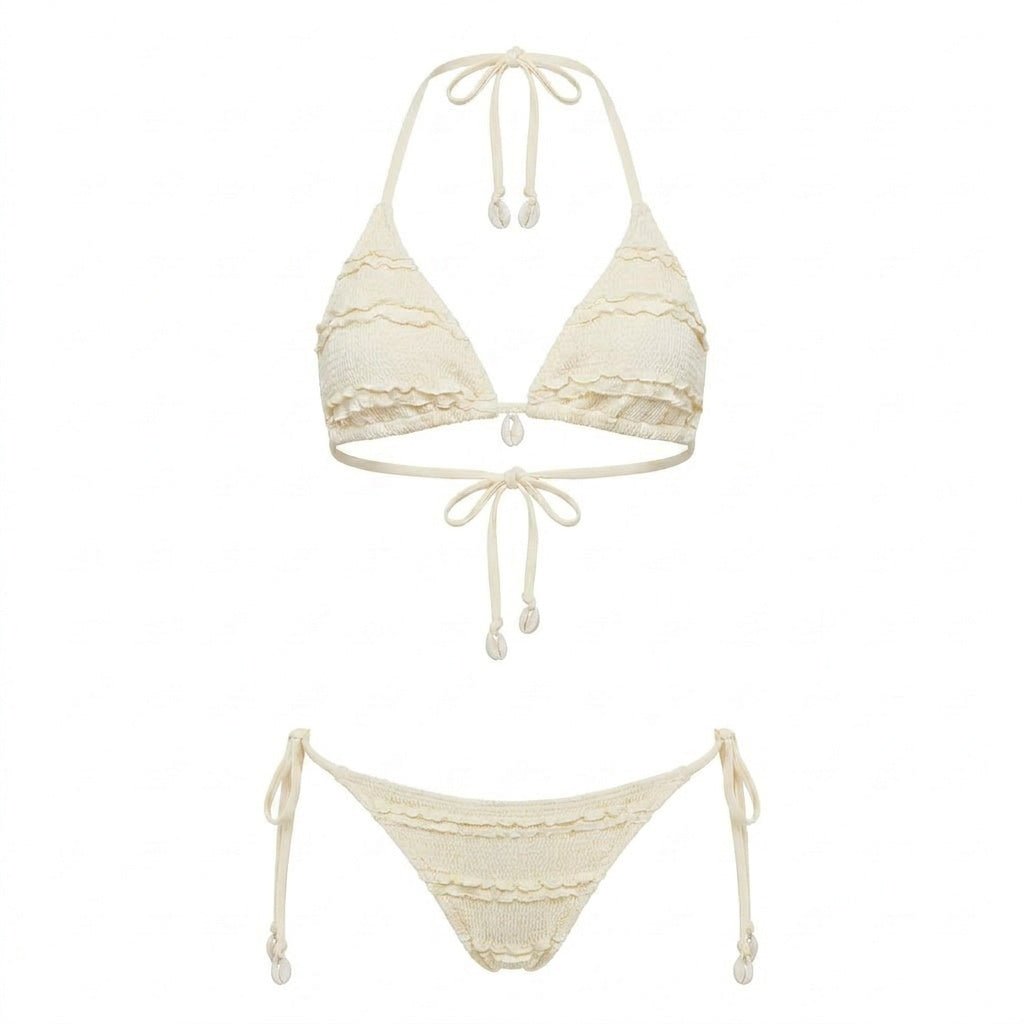 Ruffle Triangle Bikini Set