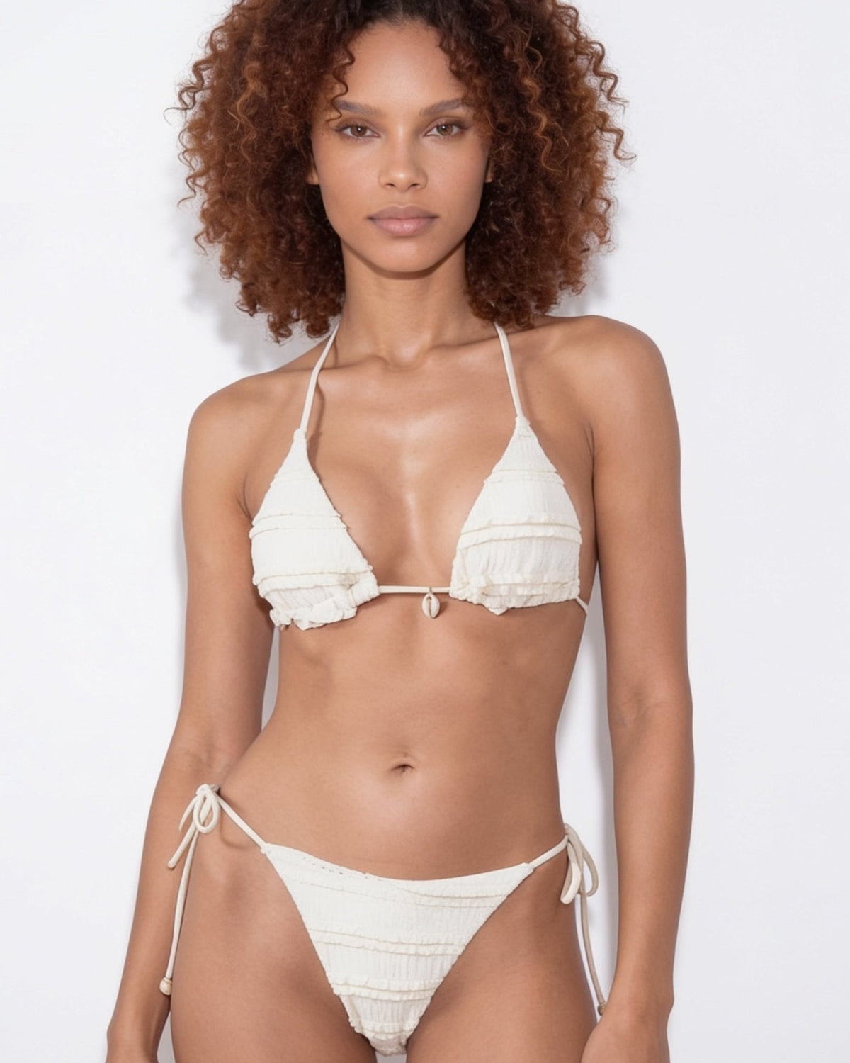 Ruffle Triangle Bikini Set