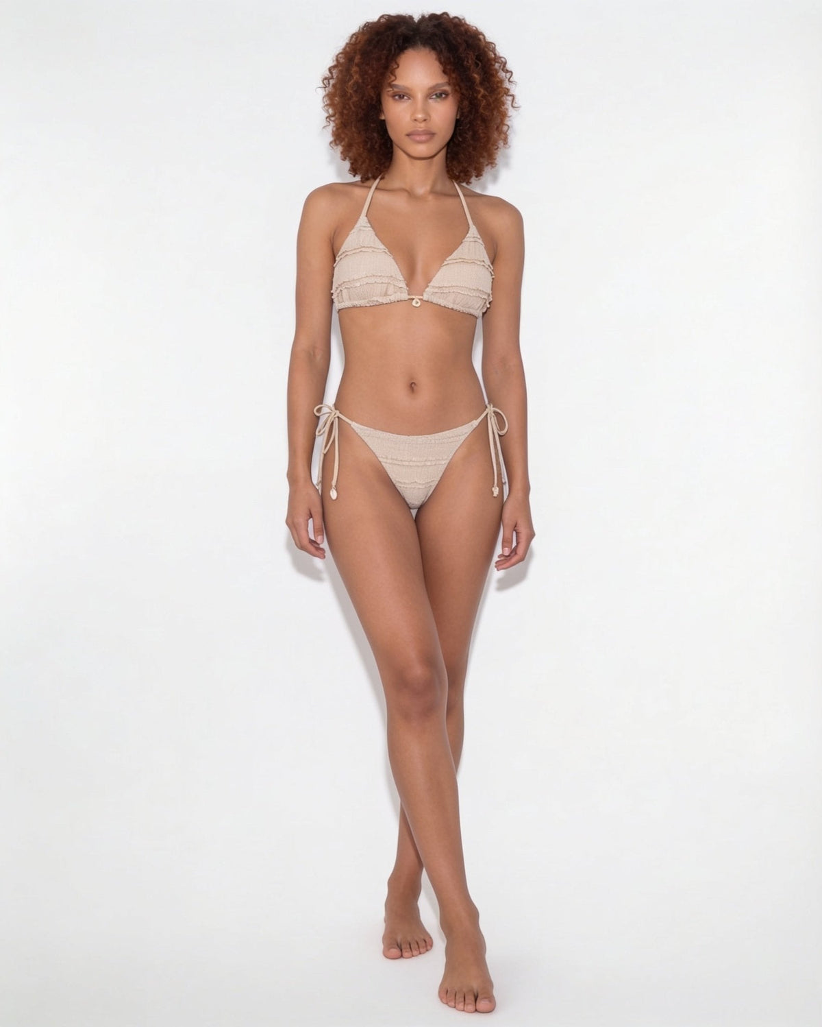 Ruffle Triangle Bikini Set