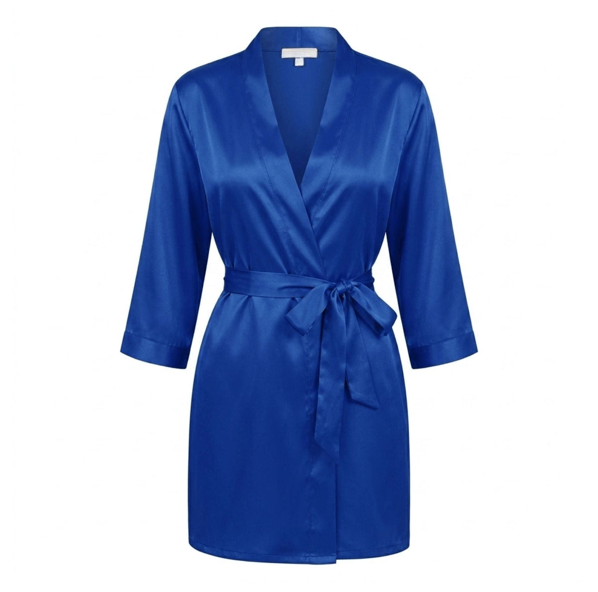 Satin Wrap Robe With Belt