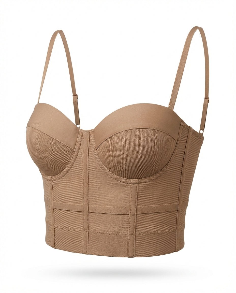 Seamed Underwire Crop Bustier