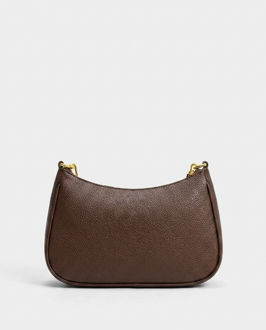 Chain Strap Crescent Shoulder Bag