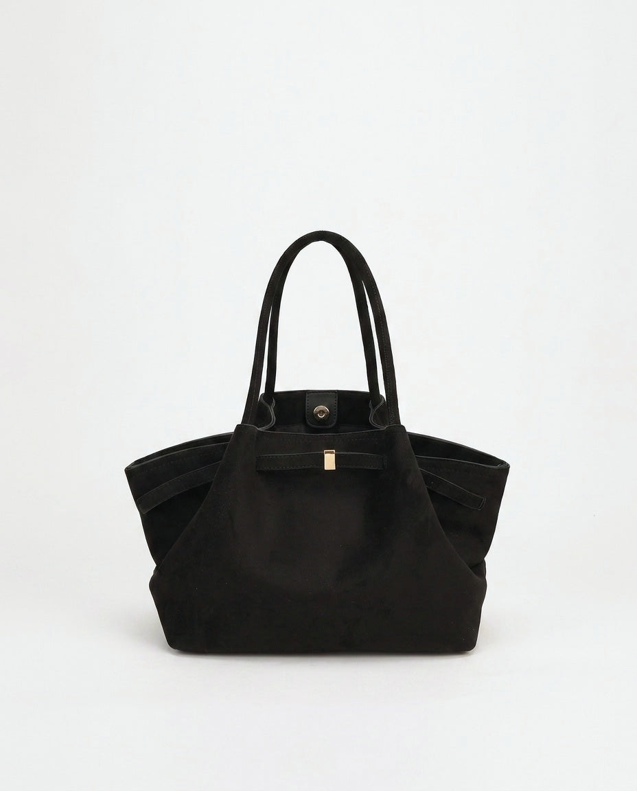 Soft Pleated Winged Tote Bag