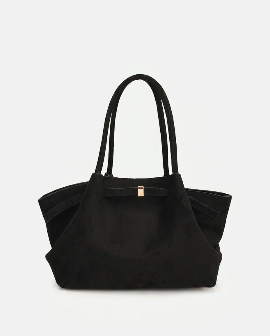 Soft Pleated Winged Tote Bag