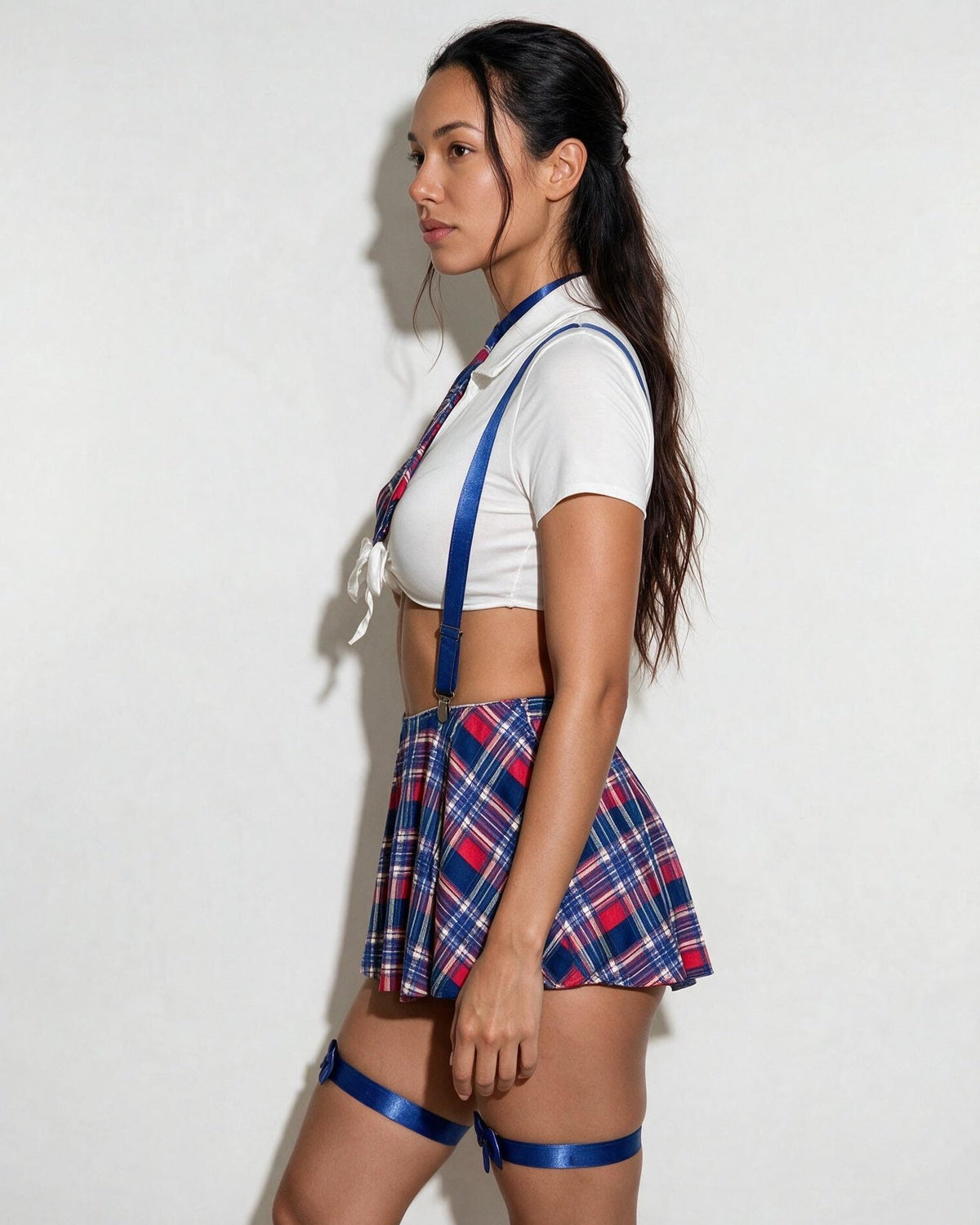Plaid Schoolgirl Role Play Costume