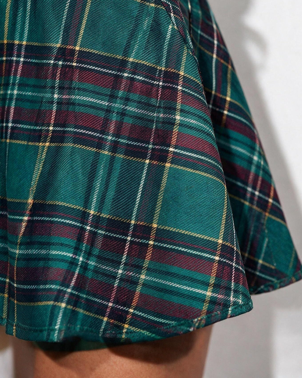 Plaid Schoolgirl Role Play Costume