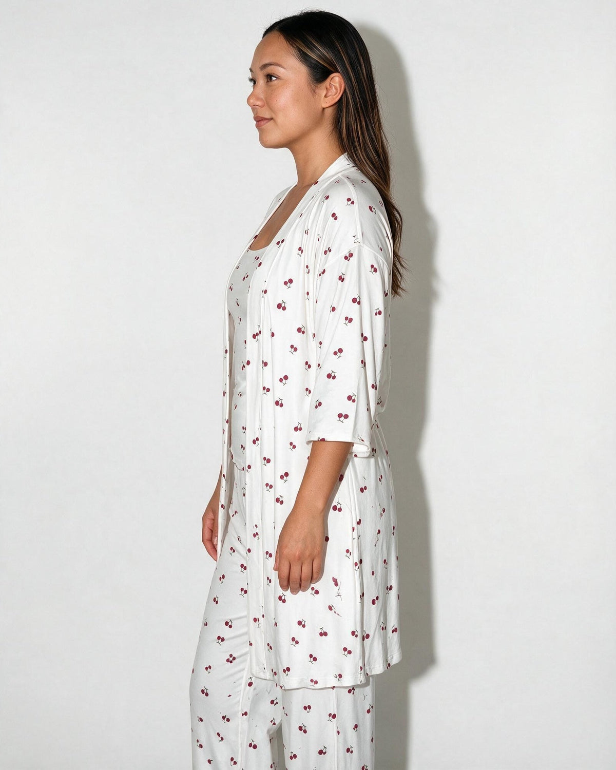 Satin Plus Size Pyjama Robe Set