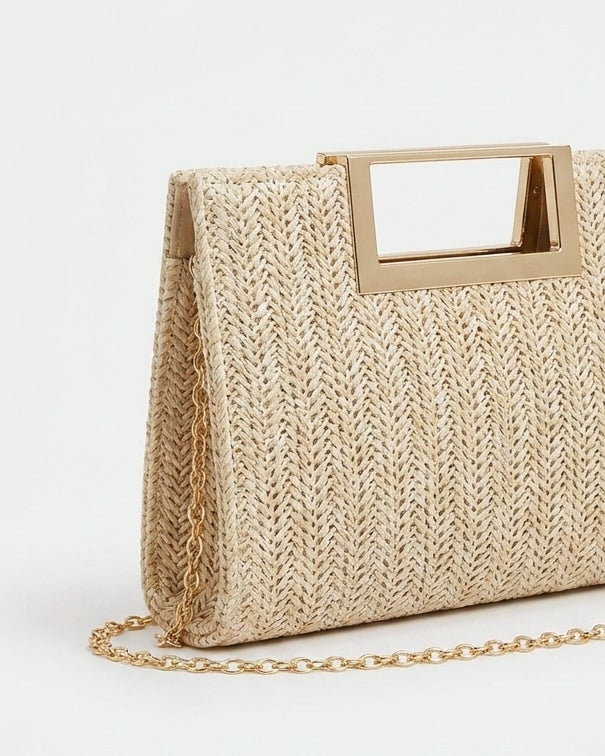 Woven Frame Mini Crossbody Bag
