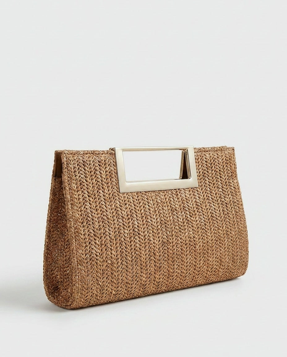 Woven Frame Mini Crossbody Bag