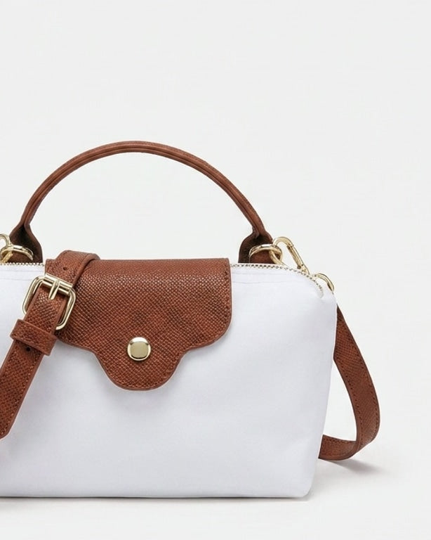 Scalloped Flap Mini Crossbody Bag