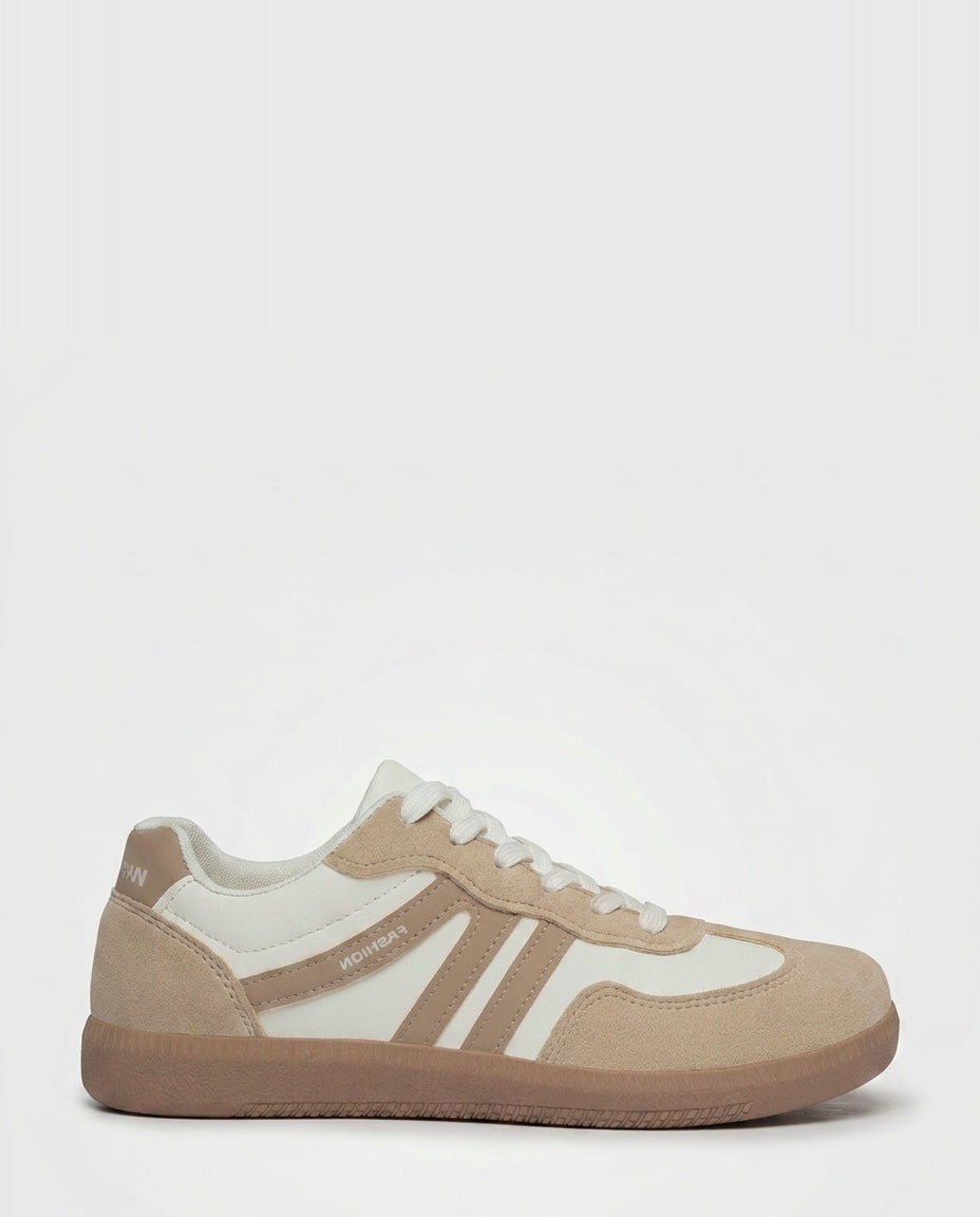 Retro Stripe Gum-Sole Trainers