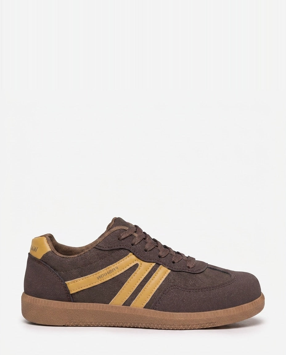 Retro Stripe Gum-Sole Trainers