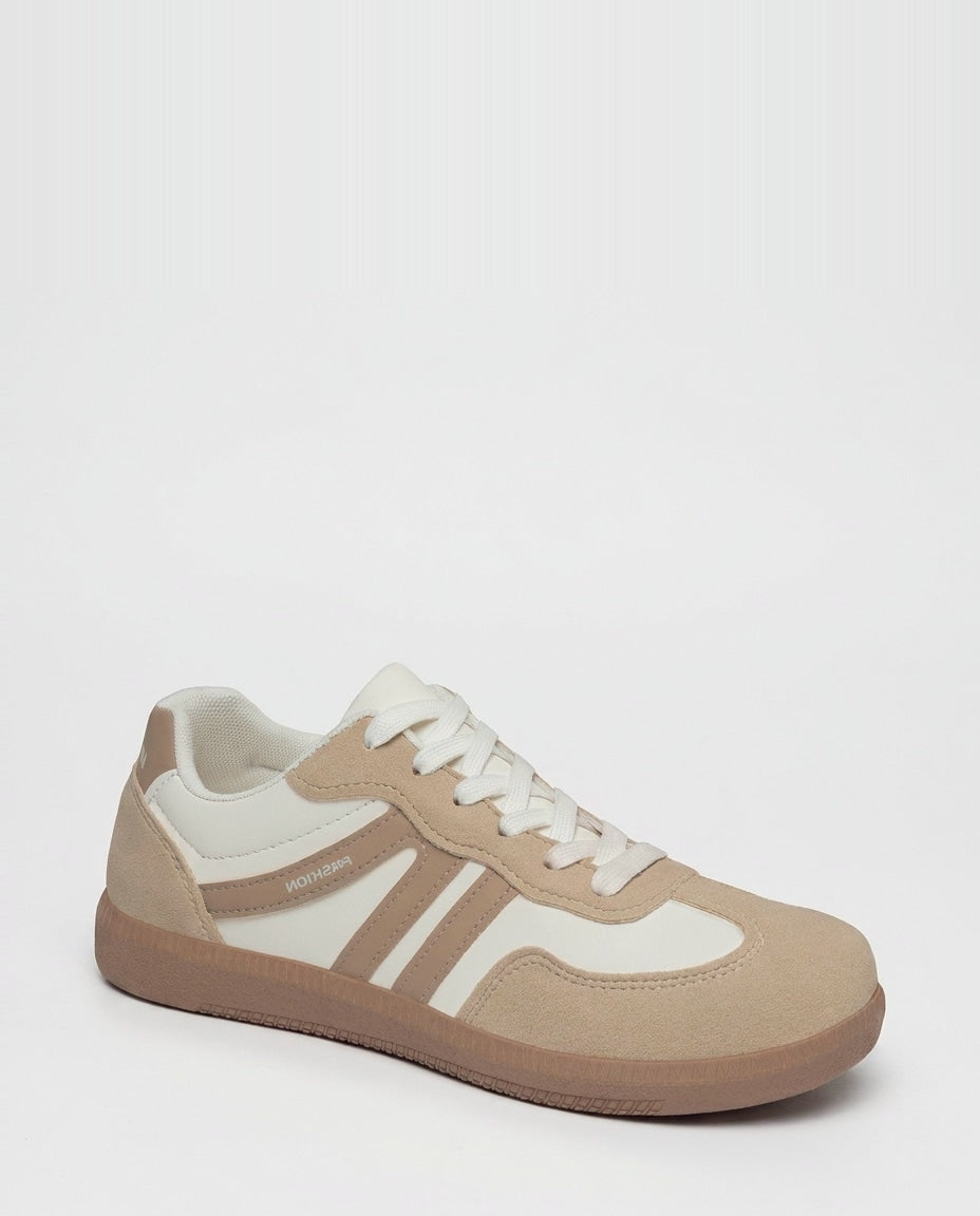 Retro Stripe Gum-Sole Trainers
