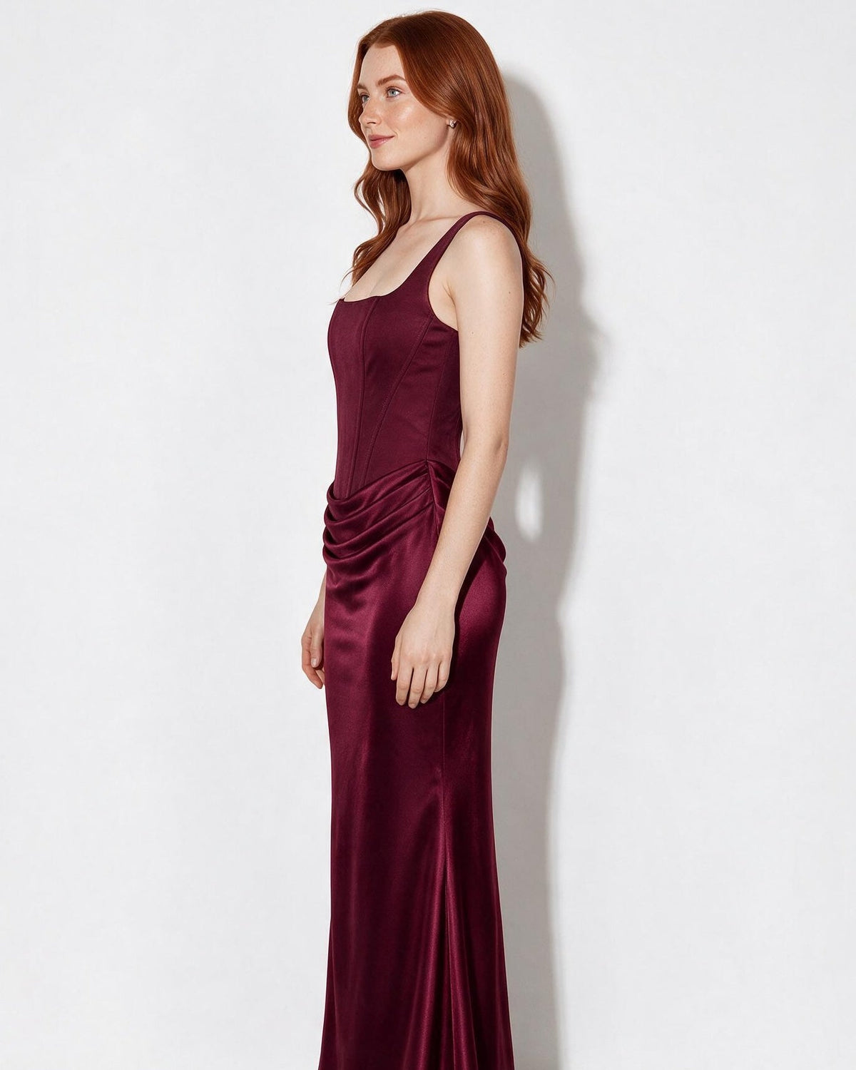 Corset Bodice Mermaid Maxi Dress