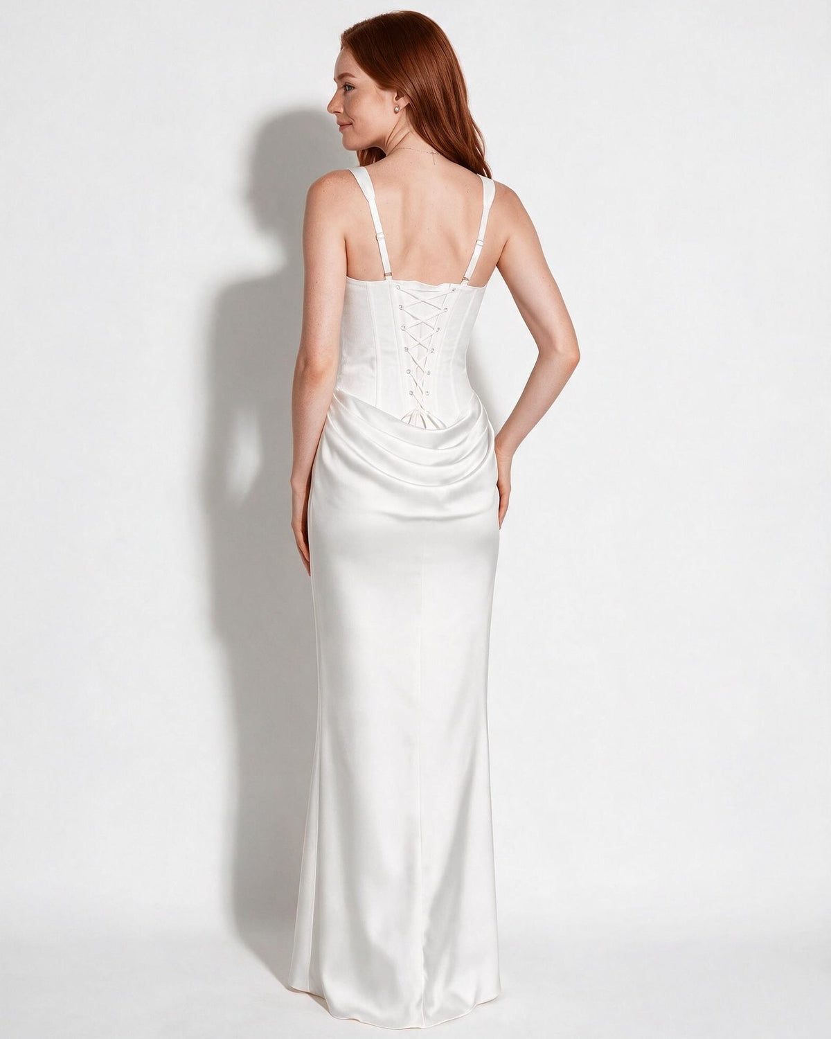 Corset Bodice Mermaid Maxi Dress