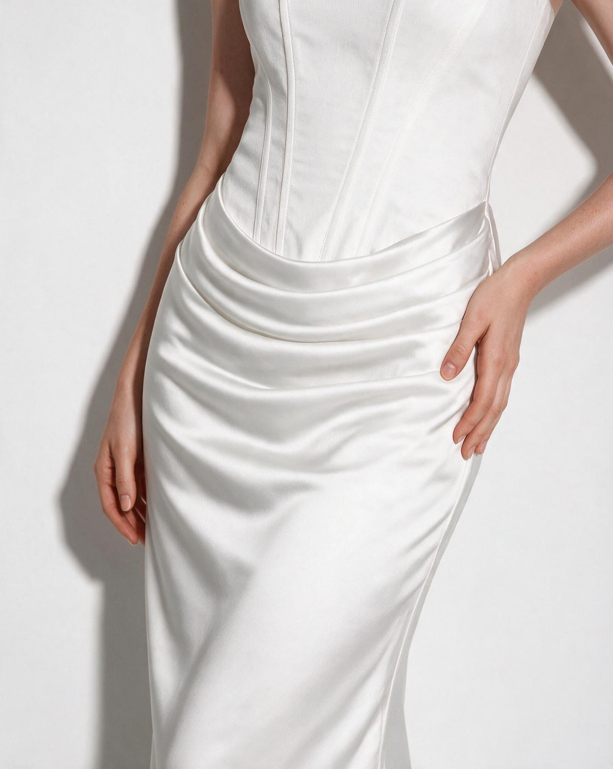 Corset Bodice Mermaid Maxi Dress
