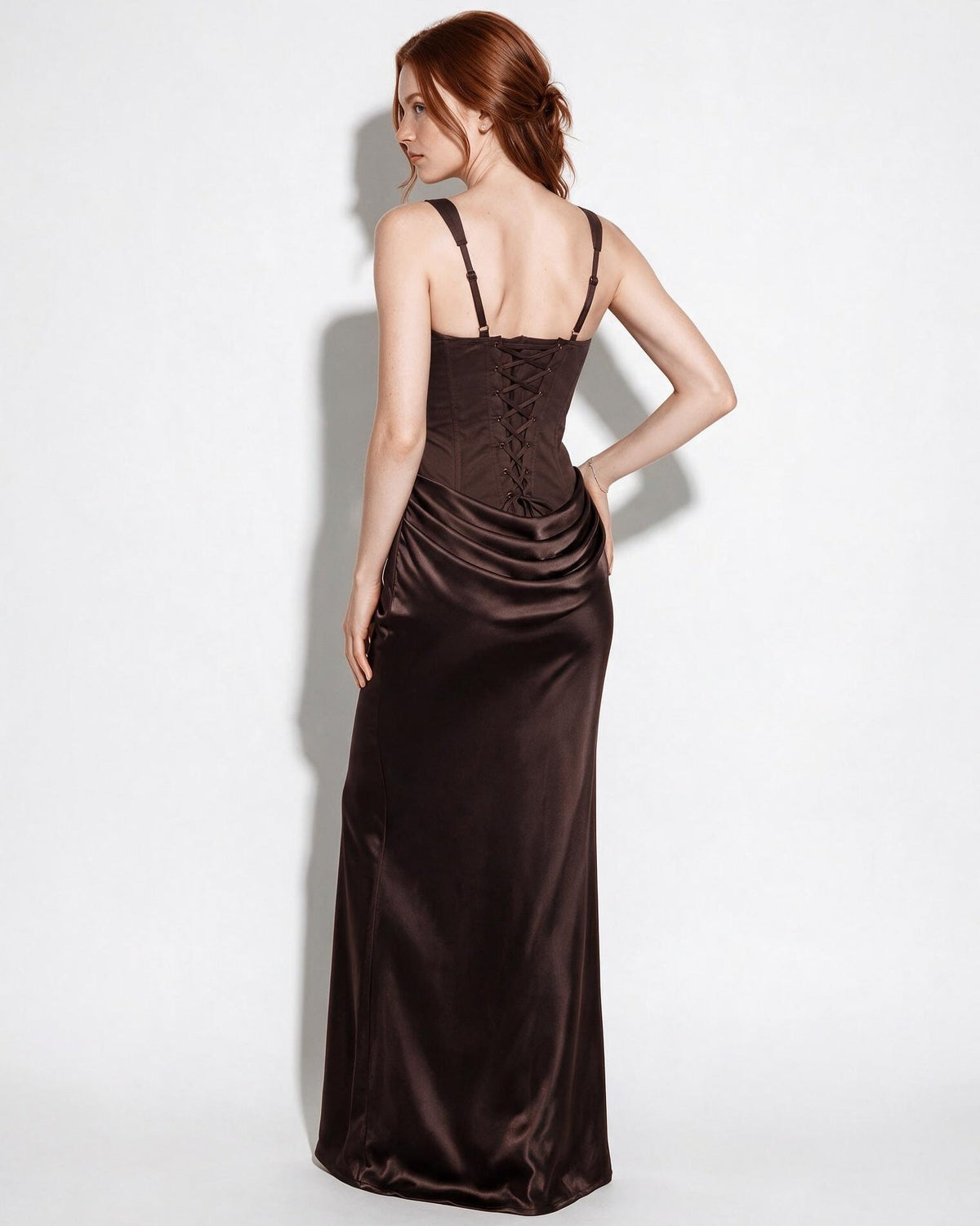 Corset Bodice Mermaid Maxi Dress