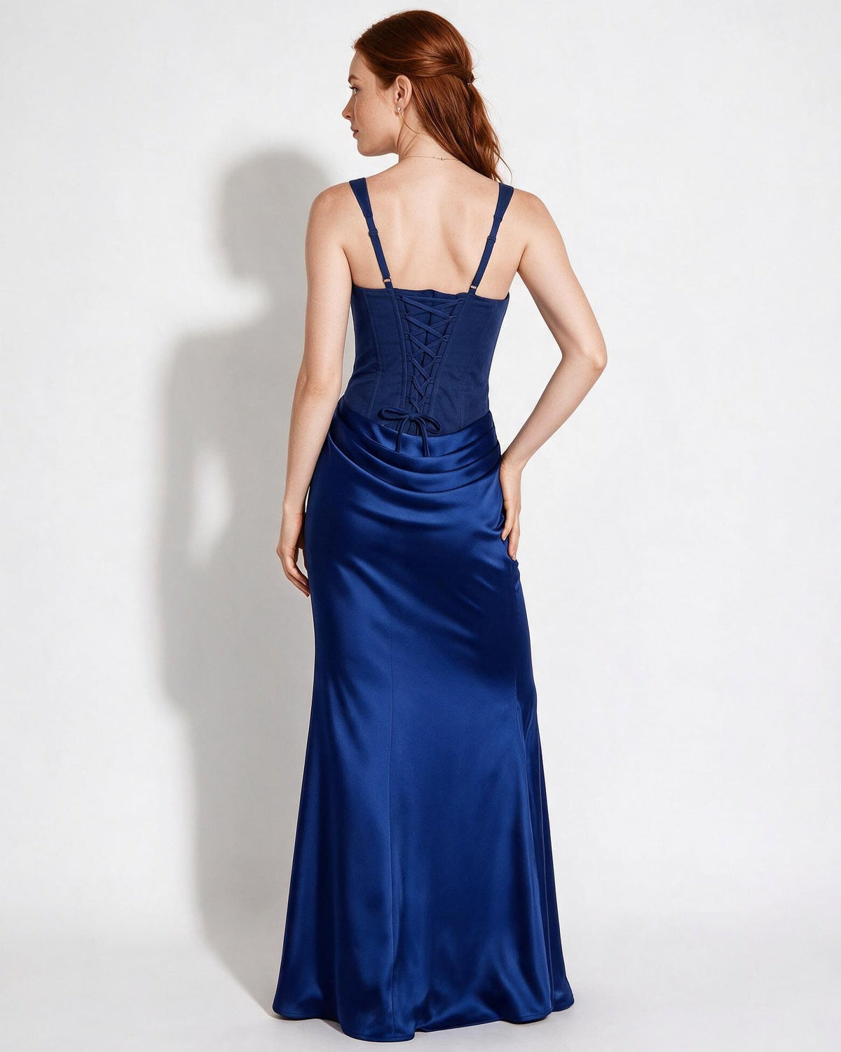 Corset Bodice Mermaid Maxi Dress