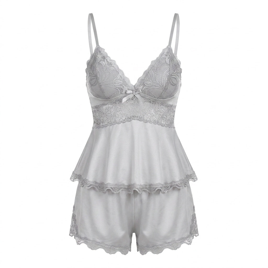 Lace Trim Cami Pyjama Set