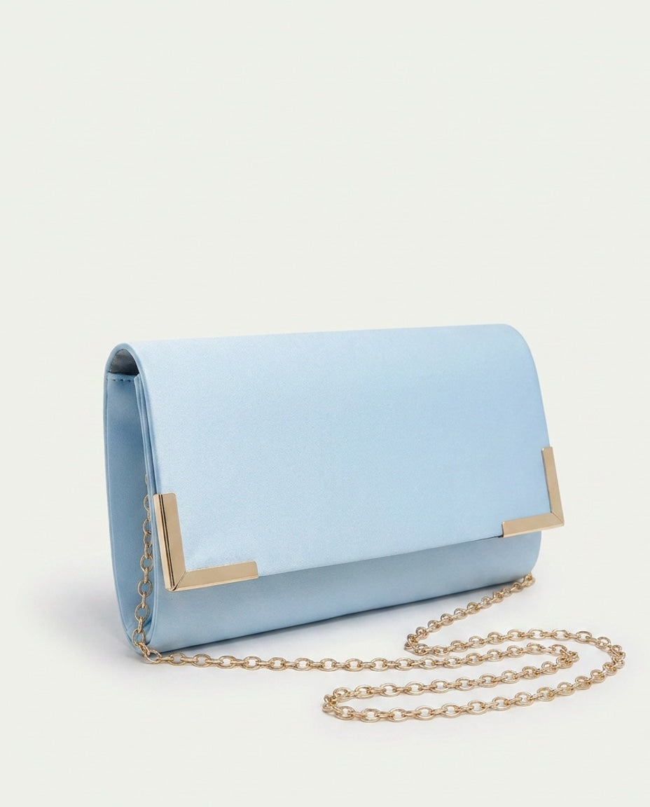 Chain Strap Envelope Clutch Bag