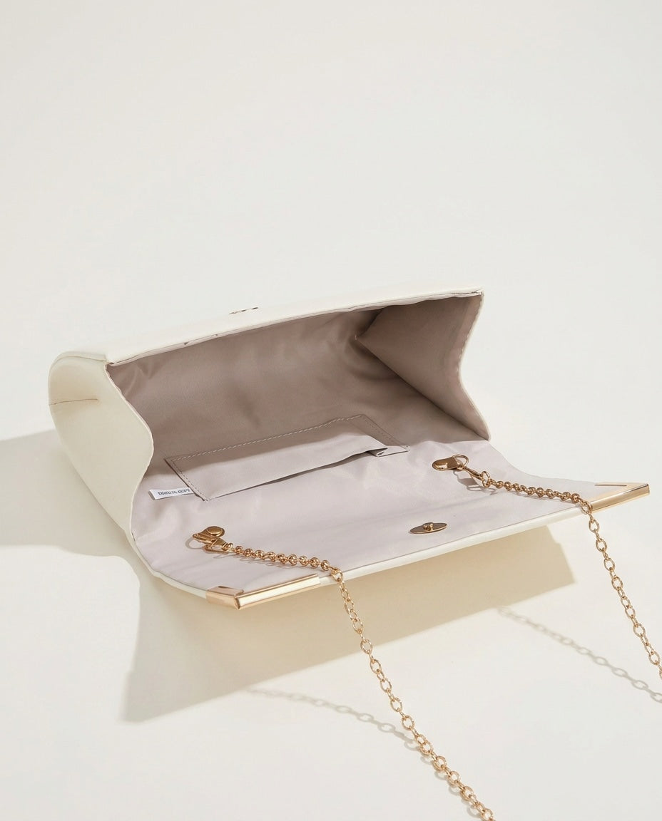 Chain Strap Envelope Clutch Bag
