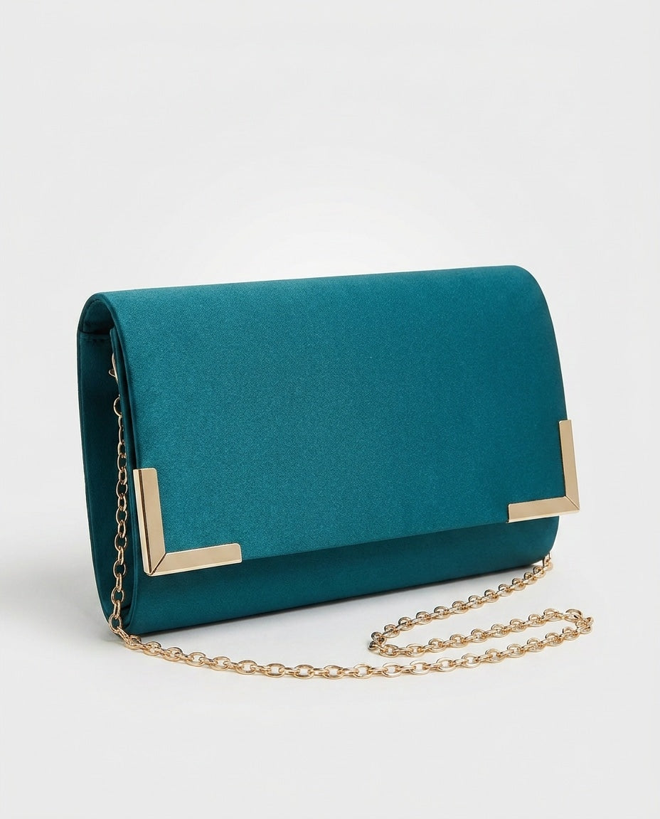 Chain Strap Envelope Clutch Bag