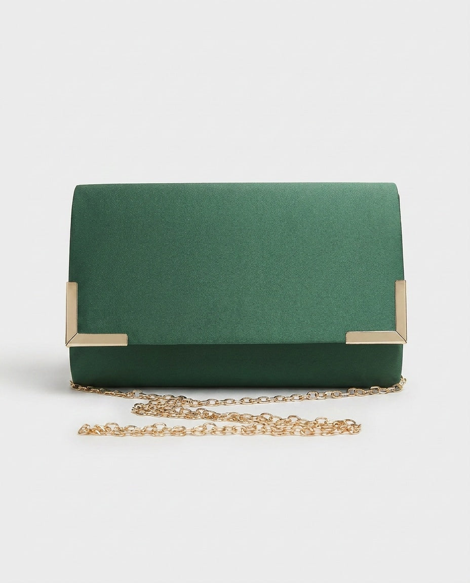 Chain Strap Envelope Clutch Bag